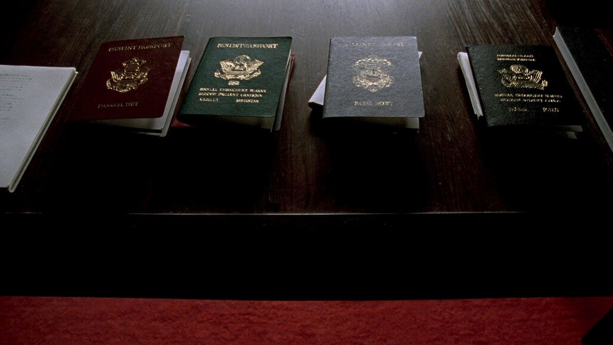 Dört farklı renkte pasaport yan yana